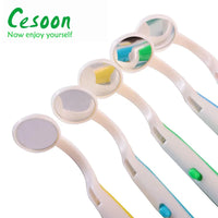 Dental mirror with light