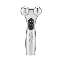 Facial massage roller device