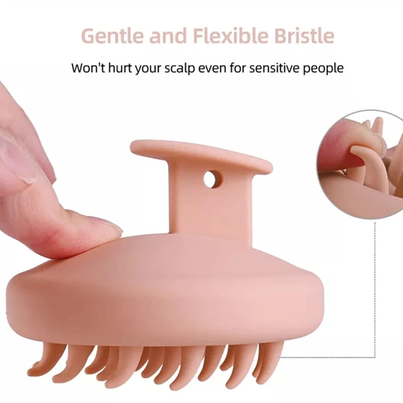 Shower scalp massager