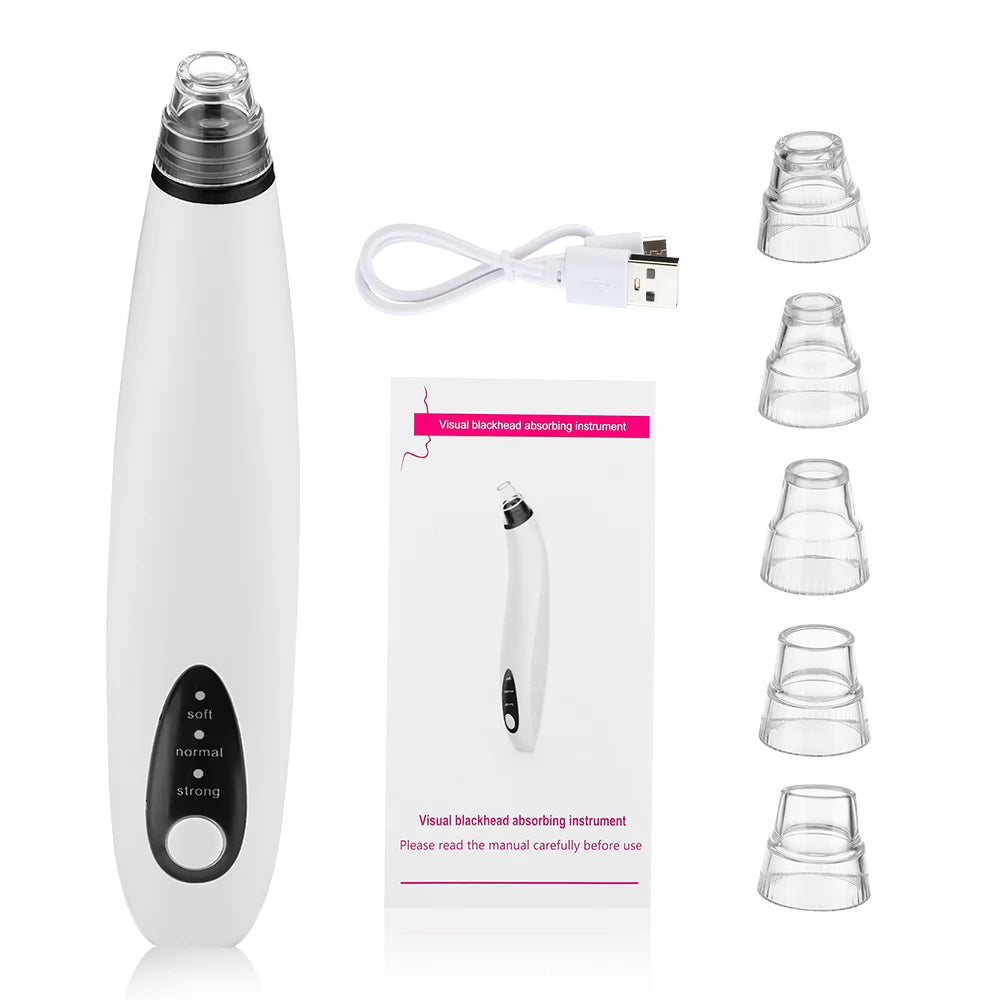 Electric blackhead remover vacuum with camera