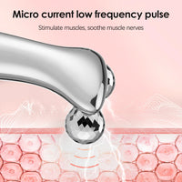 Facial massage roller device