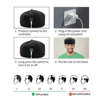 Red light therapy cap for hair growth