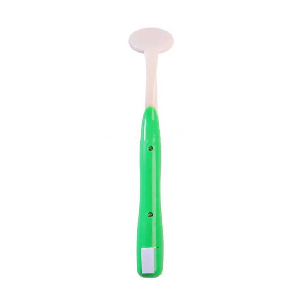 Dental mirror with light