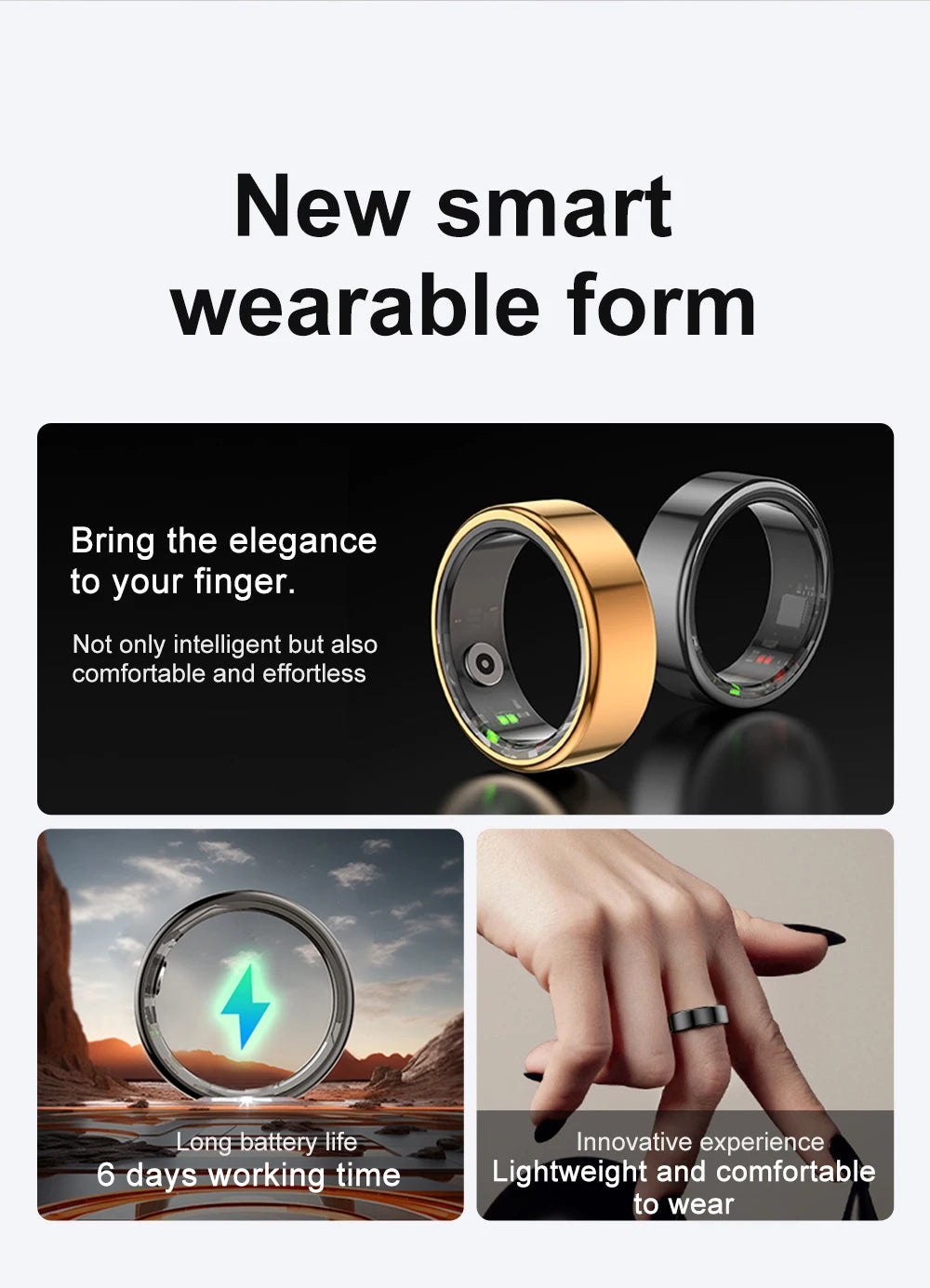 Smart ring health monitor