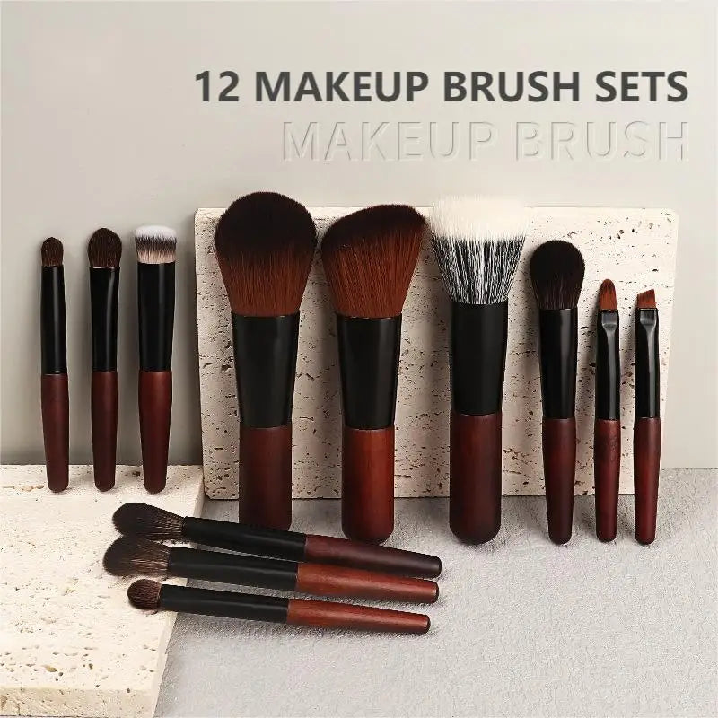 12 Piece Makeup Brush Set