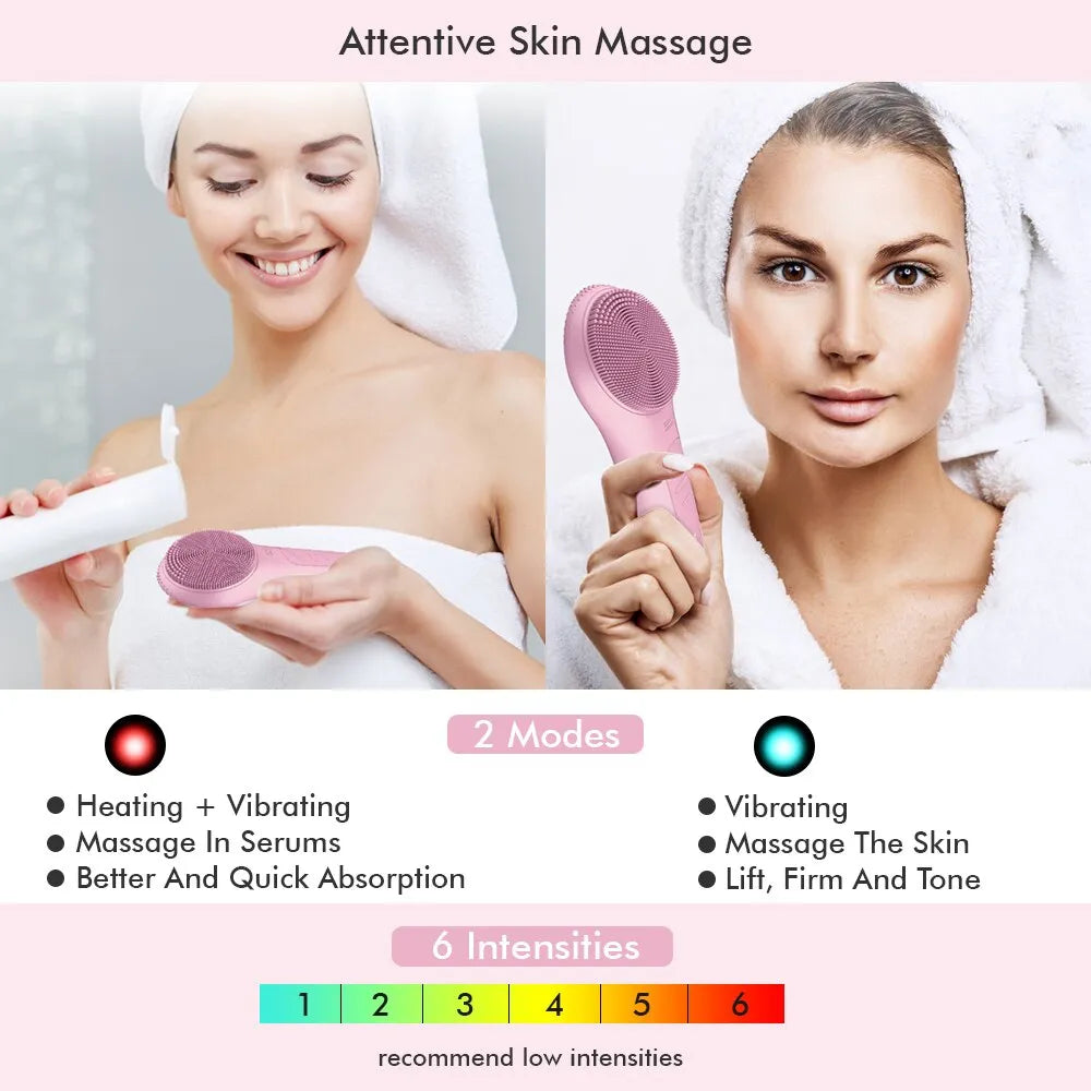 Vibra-Sonic® Facial Cleanse + Massage Brush